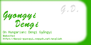 gyongyi dengi business card